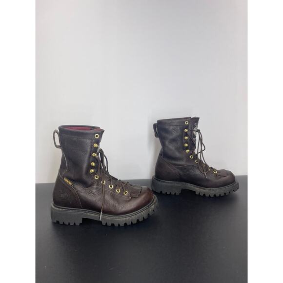 Brown Womens Georgia Boot (SB4) - Picture 3 of 9